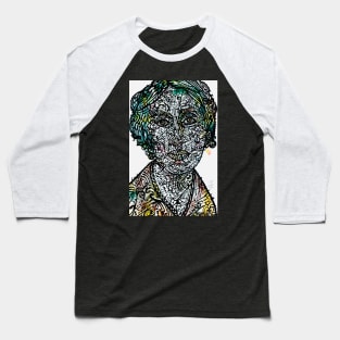 VIRGINIA WOOLF watercolor and ink portrait .2 Baseball T-Shirt